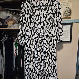 Black and white dress or cover up